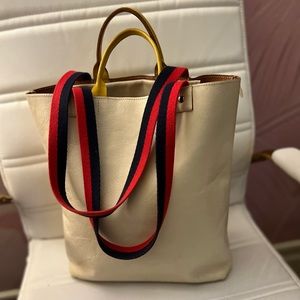 Clare V Annie Tote in Cream